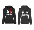 F*CK DICH von ganzem Herzen Hoodie sw-ws