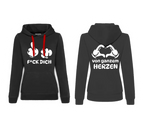 F*CK DICH von ganzem Herzen Hoodie sw-ws