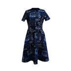 Fuck Kleid Rundhals sw