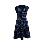 Fuck Kleid V-Ausschnitt sw