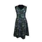 Fuck dress V-neck black