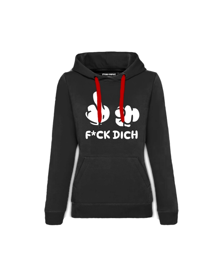 F*CK DICH von ganzem Herzen Hoodie sw-ws