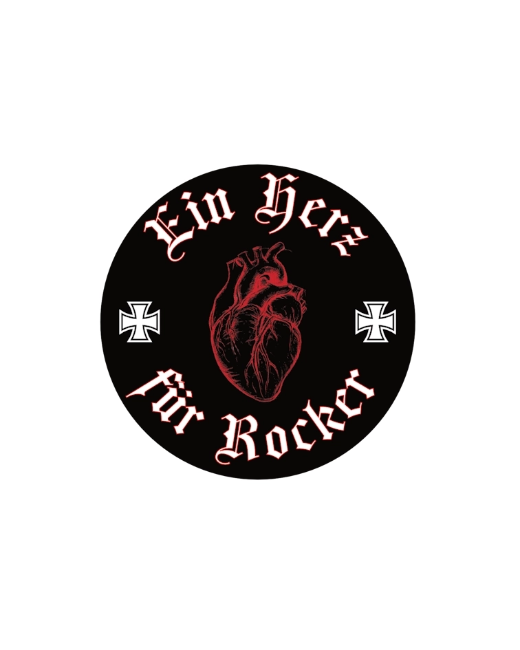 Ein Herz für Rocker Sticker