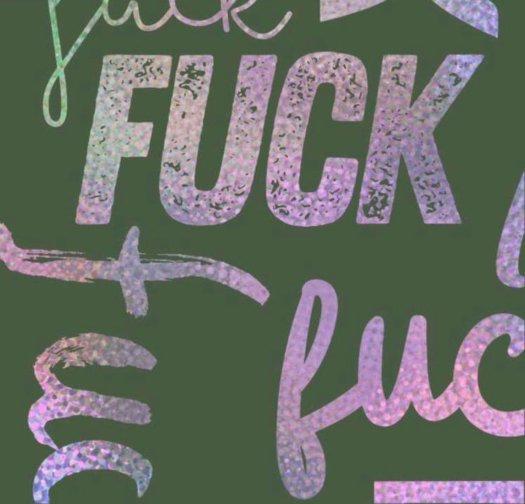 Fuck dress V-neck black